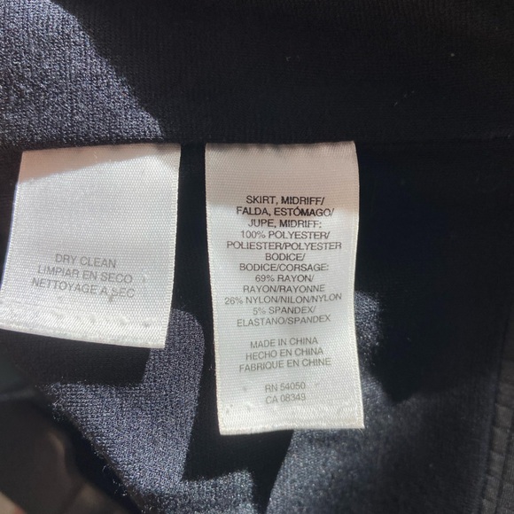 Nine West Black and White Geometric Midi Dress - Picture 6 of 6